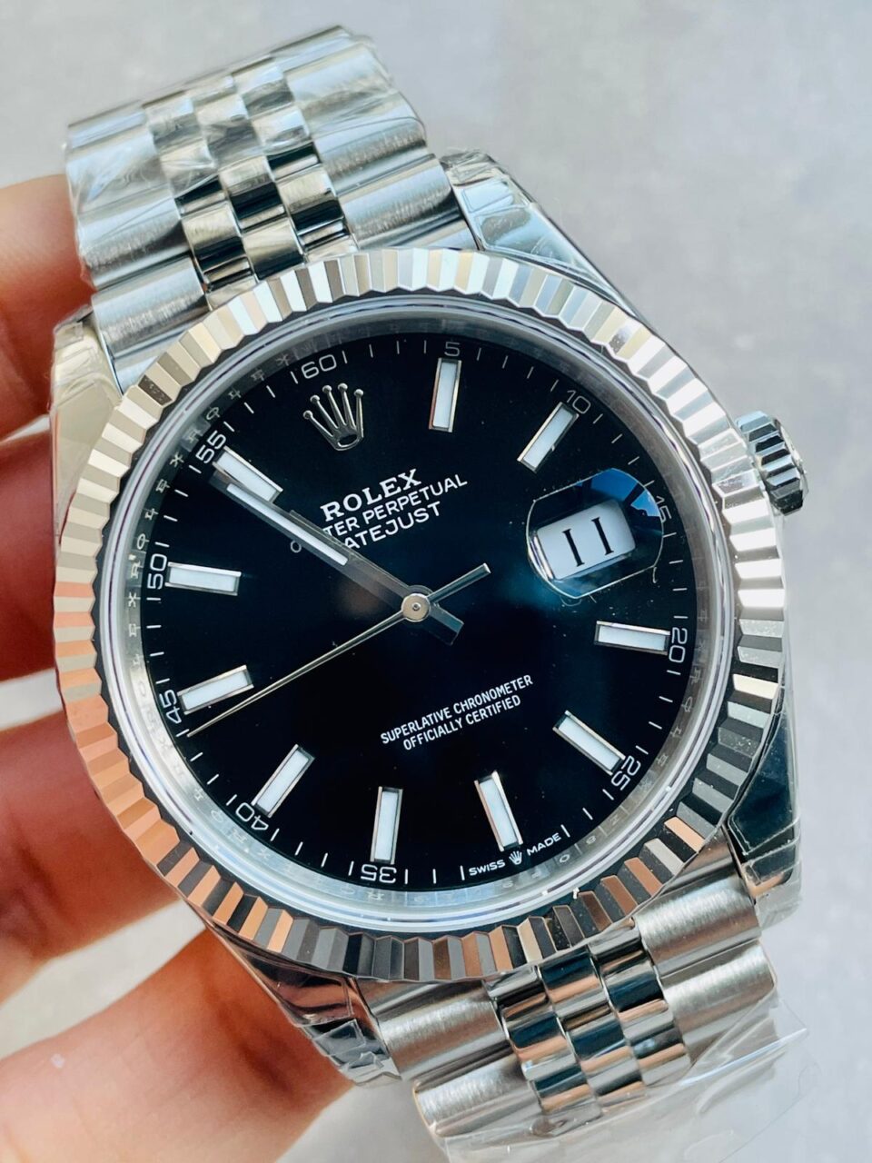 VS Factory 1:1 Rolex DateJust 41 SS Best Edition 904L Steel Black Dial