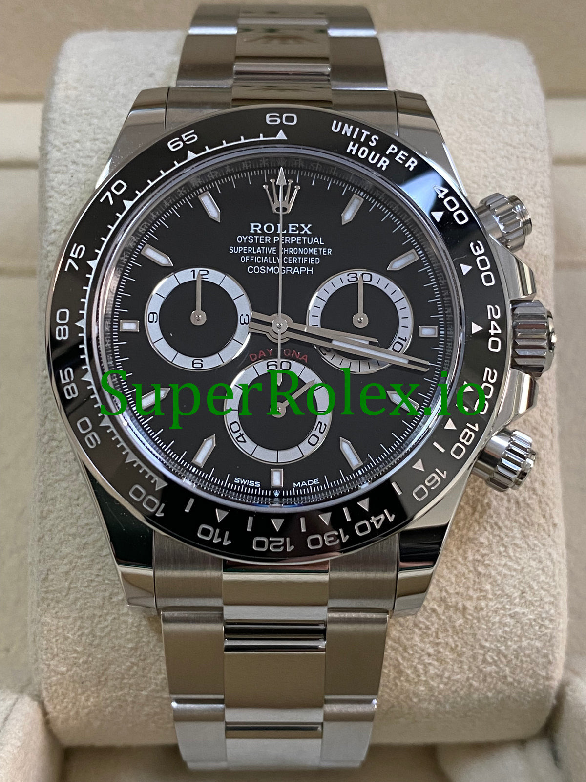 Rolex Cosmograph Daytona 40  Steel Black Index Dial Ref.126500LN