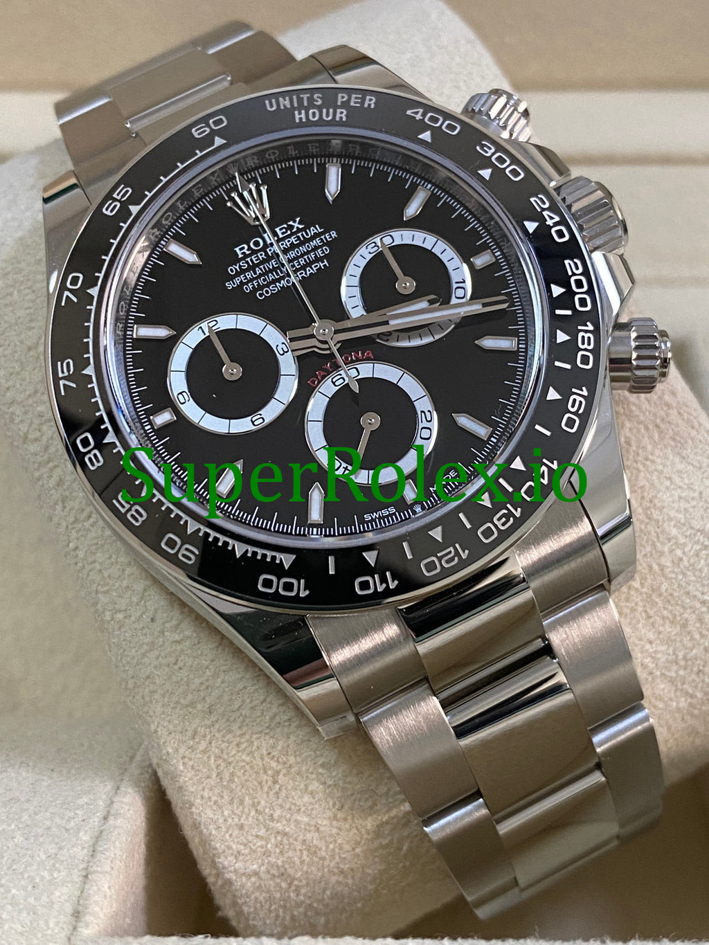Rolex Cosmograph Daytona 40  Steel Black Index Dial Ref.126500LN