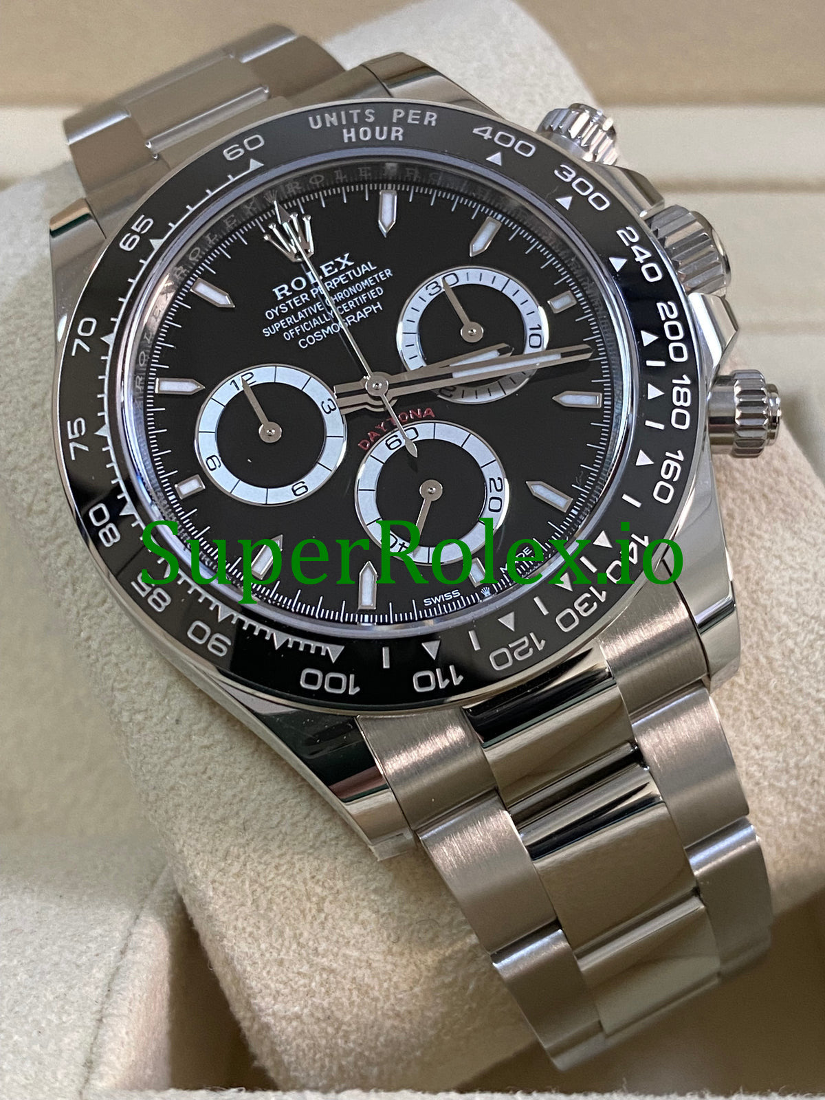 Rolex Cosmograph Daytona 40  Steel Black Index Dial Ref.126500LN
