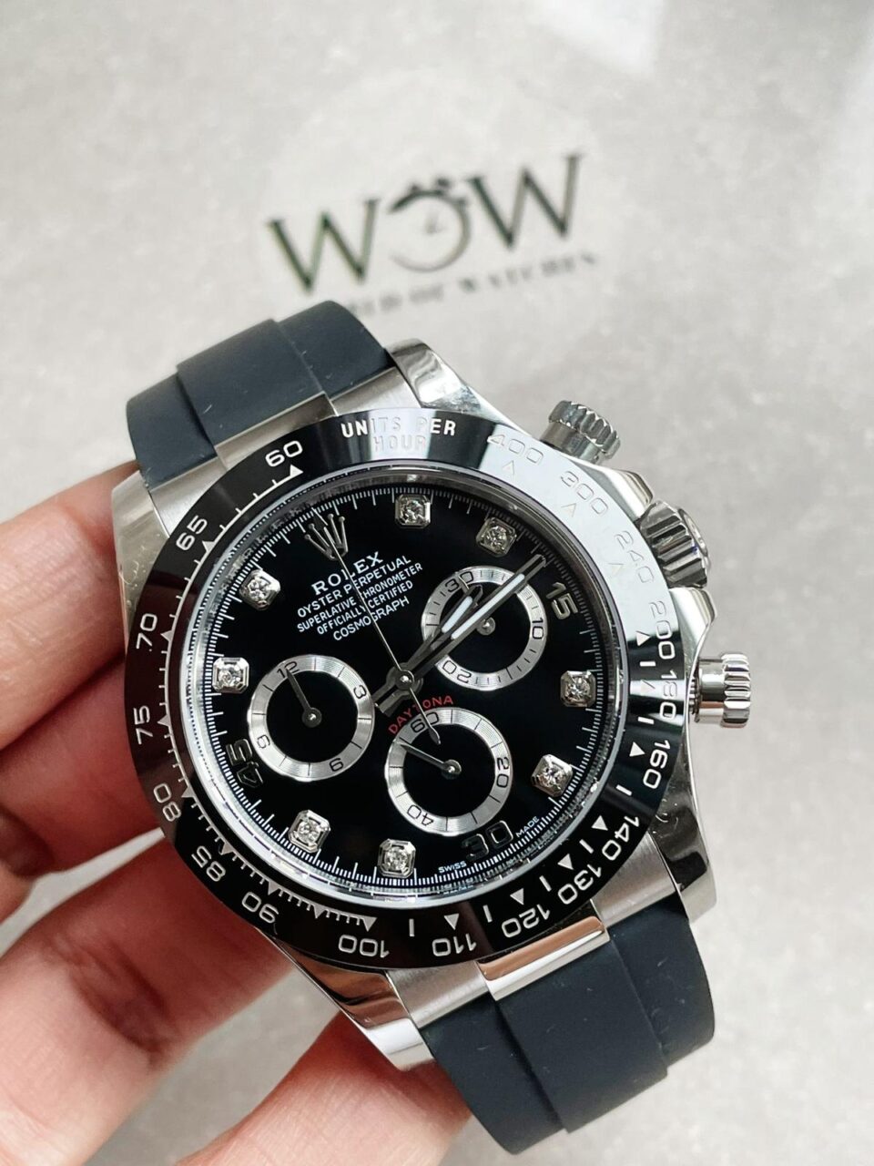 BTF factory 1:1 Rolex Daytona SS116500LN Best Black Dial Diamond Markers A4130