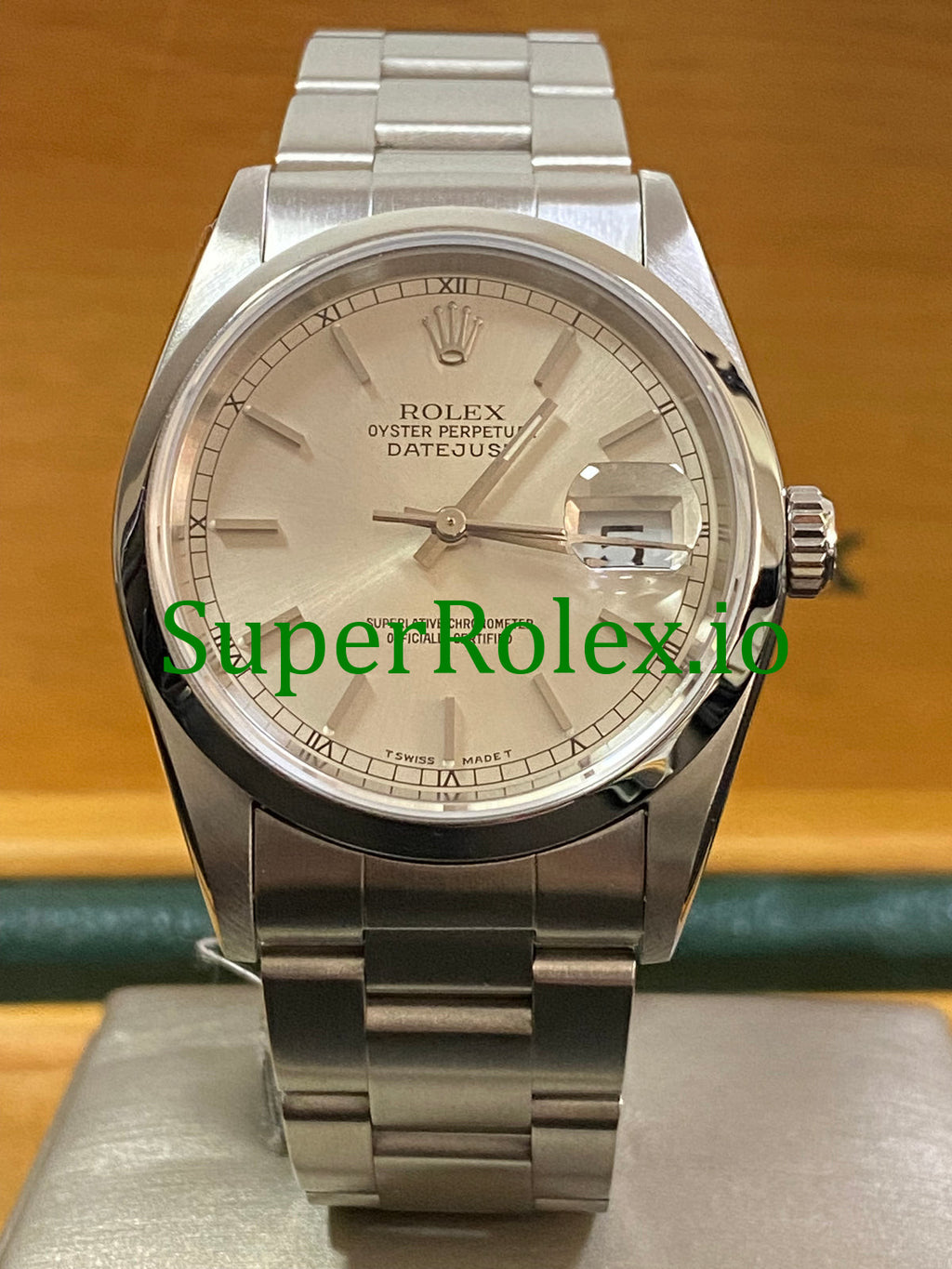 Rolex Datejust 36 Steel Silver Index Dial Ref.16200