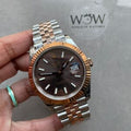 KING Factory 1:1 Rolex DateJust 41 126331 RG Fluted Bezel Best Edition 904L Steel Brown Stick Dial VR3235