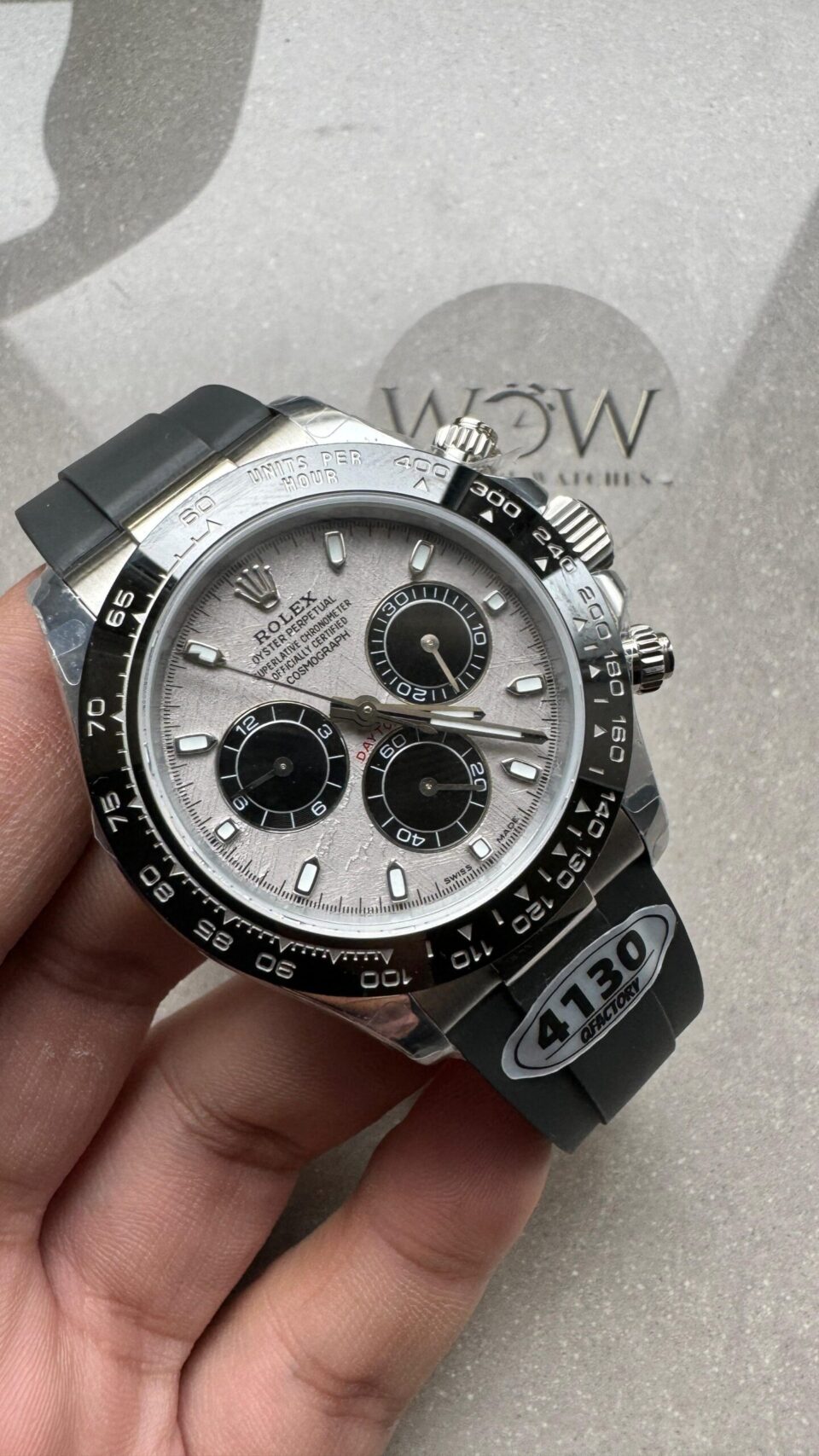 QF factory 1:1 Rolex Daytona 116519 Best Edition Real Meteorite Dial SH4130 V3