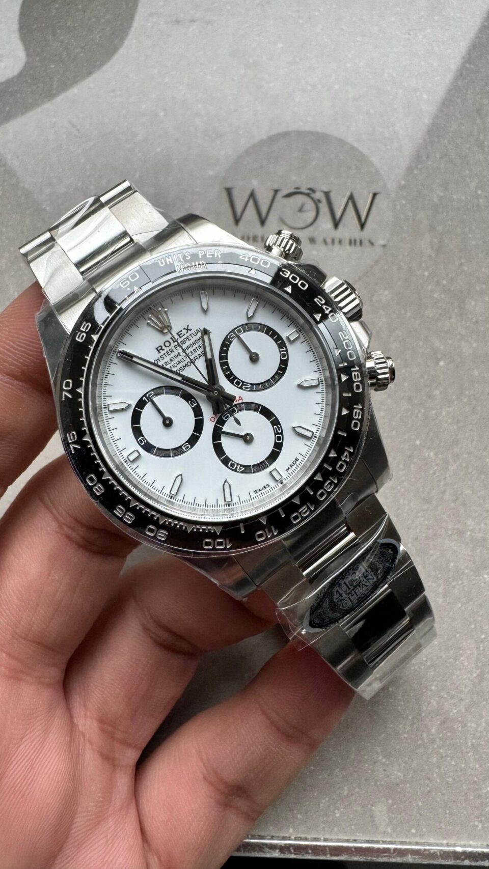 Clean factory 1:1 Rolex Daytona 2023 126500 Best Edition panda White Dial SH4131