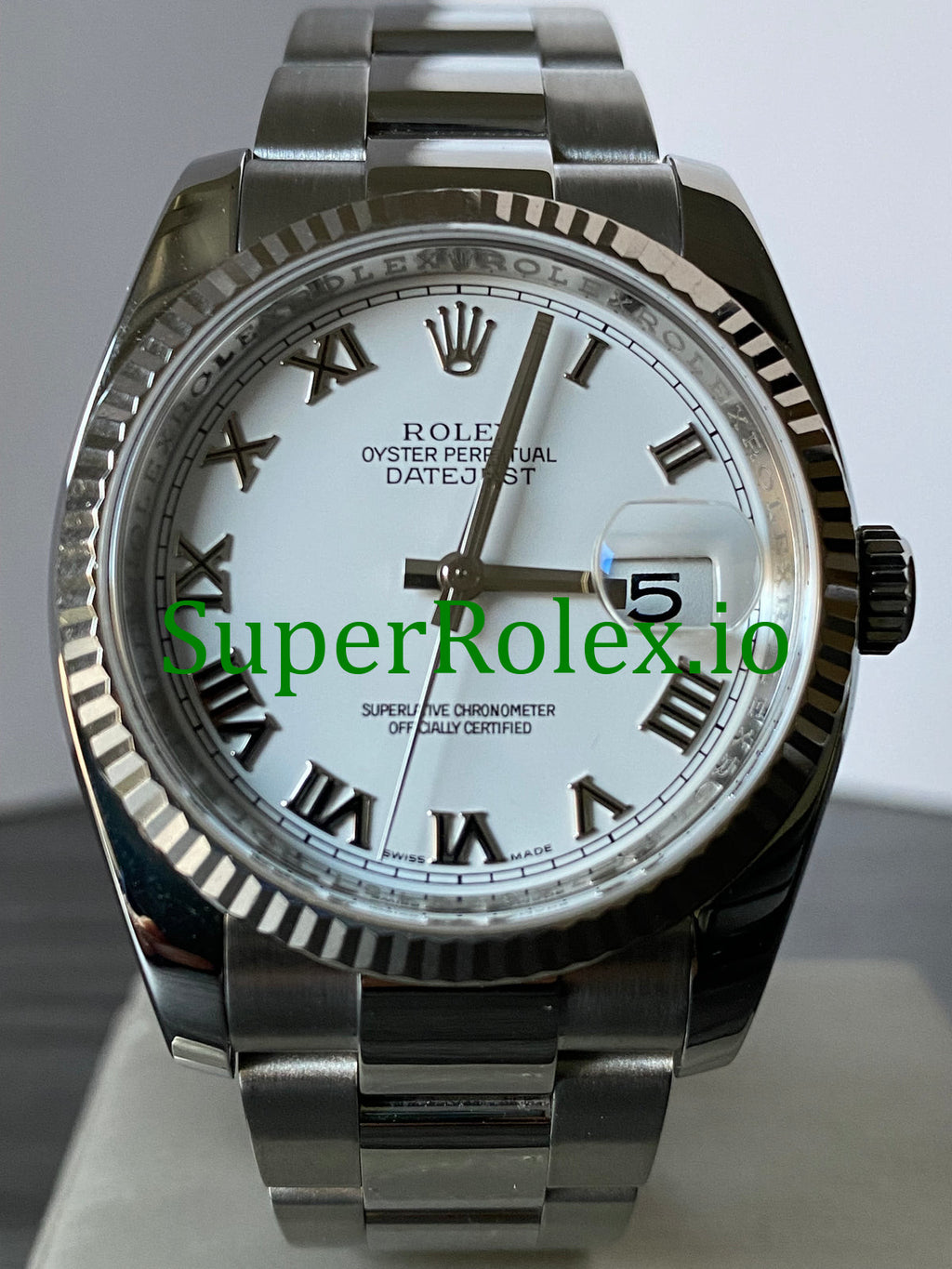 Rolex Datejust 36 Steel White Roman Dial Ref.116234