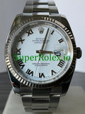 Rolex Datejust 36 Steel White Roman Dial Ref.116234