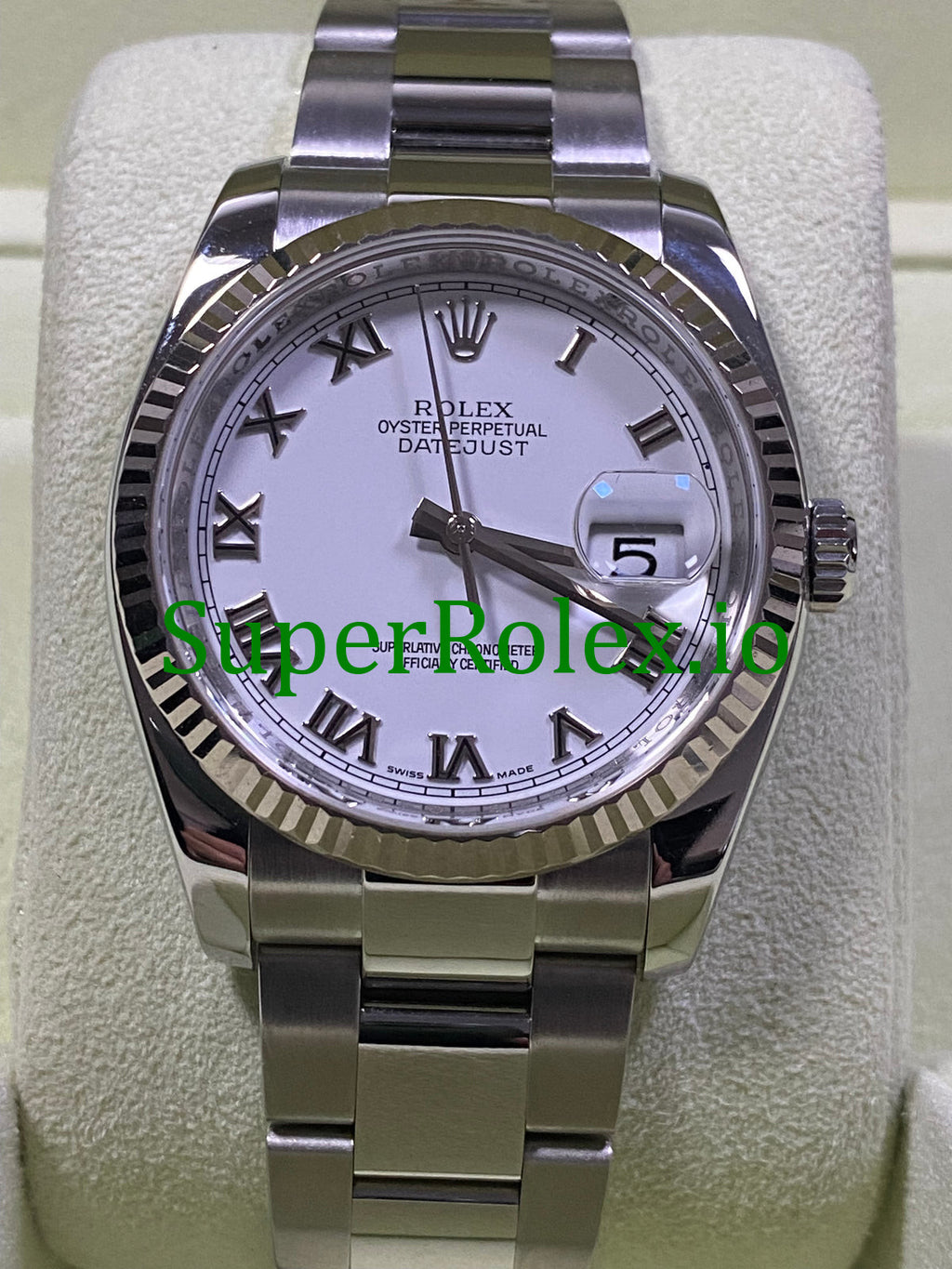 Rolex Datejust 36 Steel White Roman Dial Ref.116234