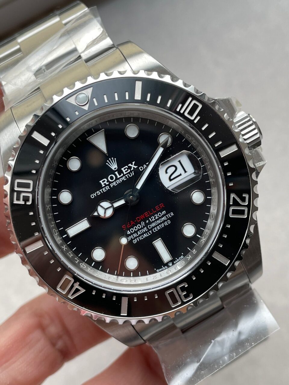 VSF FACTORY 1:1 Rolex Sea-Dweller 43mm 126600 904L SS Black Dial VS3235