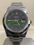Rolex Datejust II 41 Steel Black Roman Dial Ref.116300