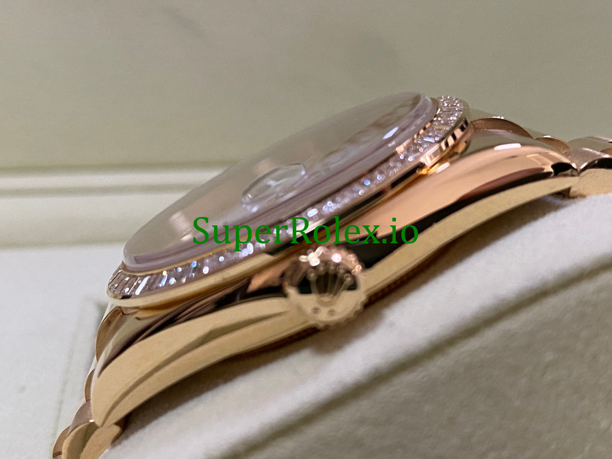 Rolex Day-Date 36MM Yellow Gold White Roman Dial Ref.118398BR