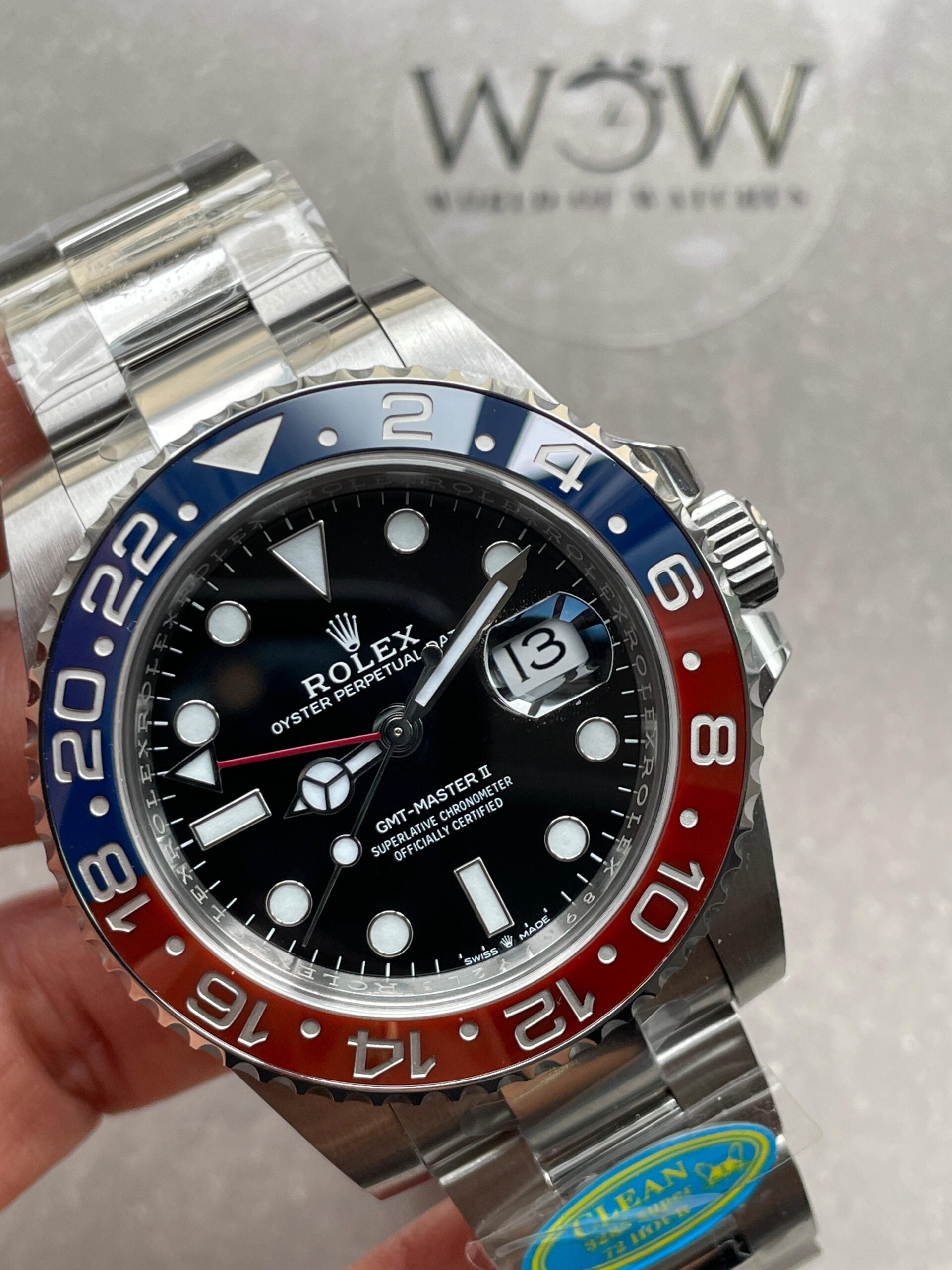 Clean Factory 1:1 Rolex GMT-Master II 126710 BLRO PEPSI Blue/Red Best Edition Ceramic DD3285 CHS