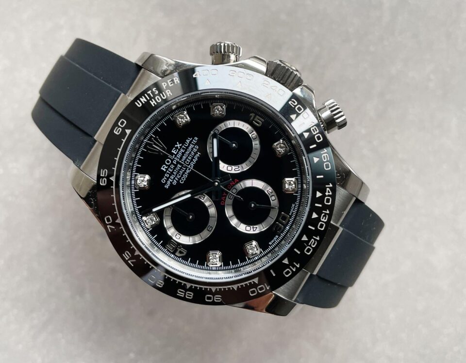 BTF factory 1:1 Rolex Daytona SS116500LN Best Black Dial Diamond Markers A4130