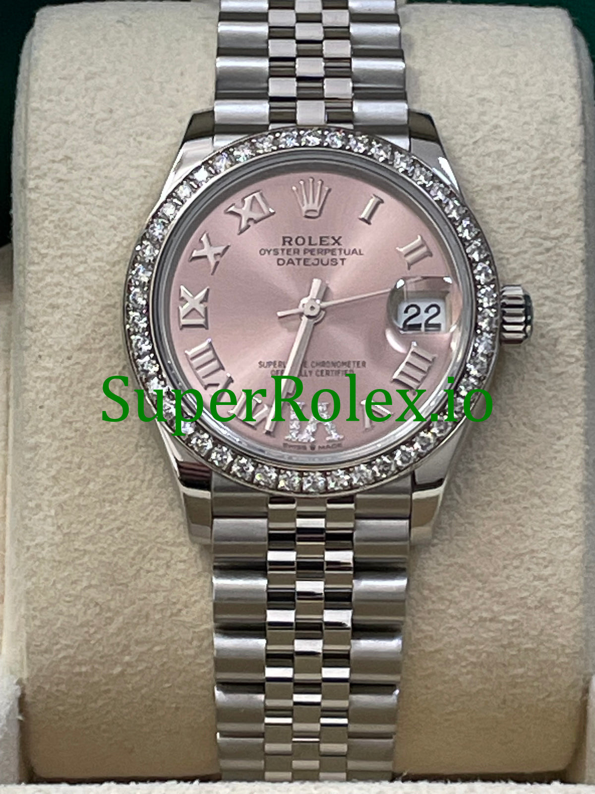 Rolex Datejust 31 White Gold Pink Diamond Dial Ref.278384RBR