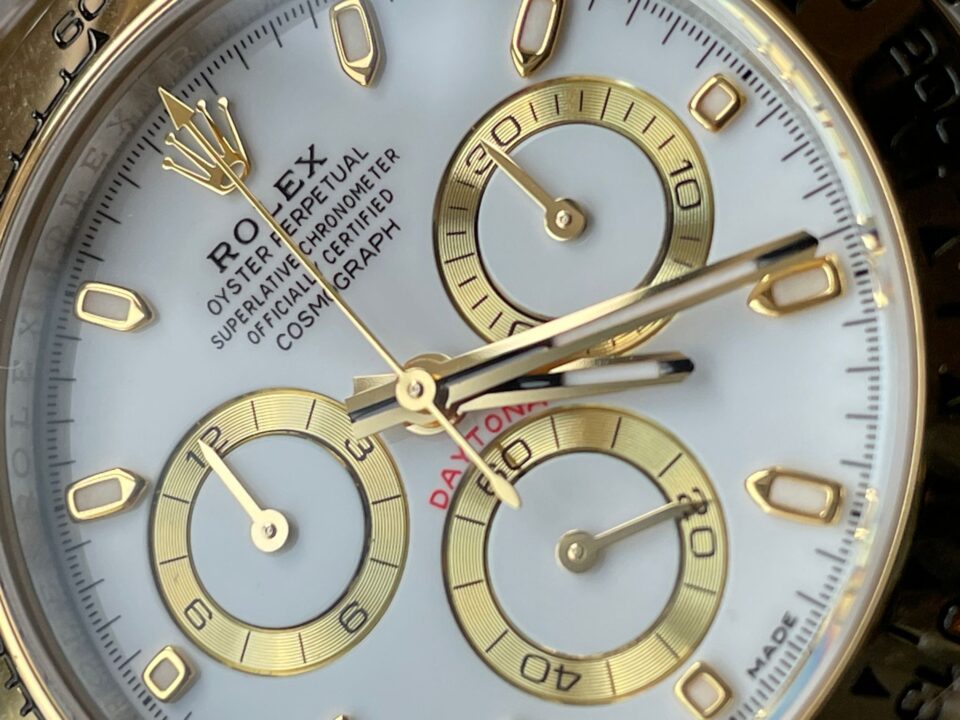 BTF factory 1:1 Rolex Daytona 116523 SS 904L & Yellow Gold White Dial A4130