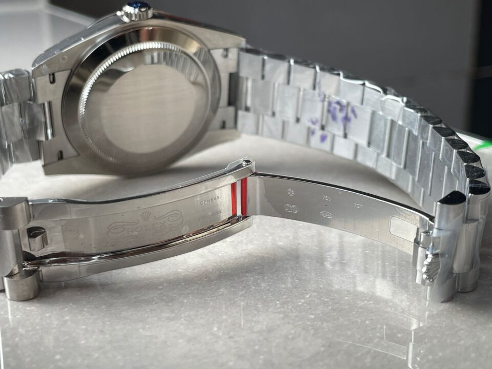 GMF Factory 1:1 Rolex DayDate 40mm 228239 Gain Weight SS/tungsten Blue Dial Roman Markers A3255