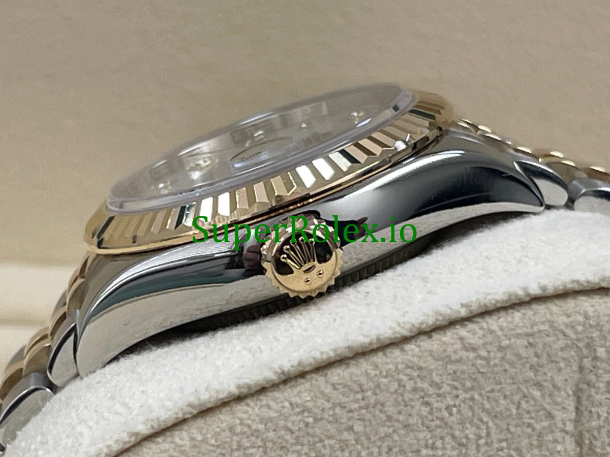 Rolex White Mother-Of-Pearl Diamond Dial Lady-Datejust Ref.279173