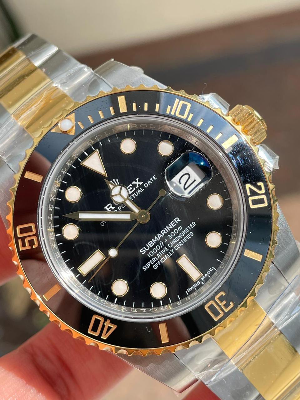 VSF FACTORY 1:1 Rolex Submariner 116613 LN SS/YG Best Edition Black Ceramic 904L Steel VS3135