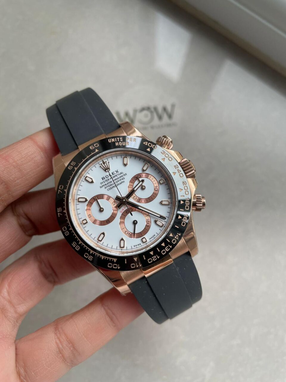 BTF factory 1:1 Rolex Daytona 116515 RG Best Edition White Dial SA4130