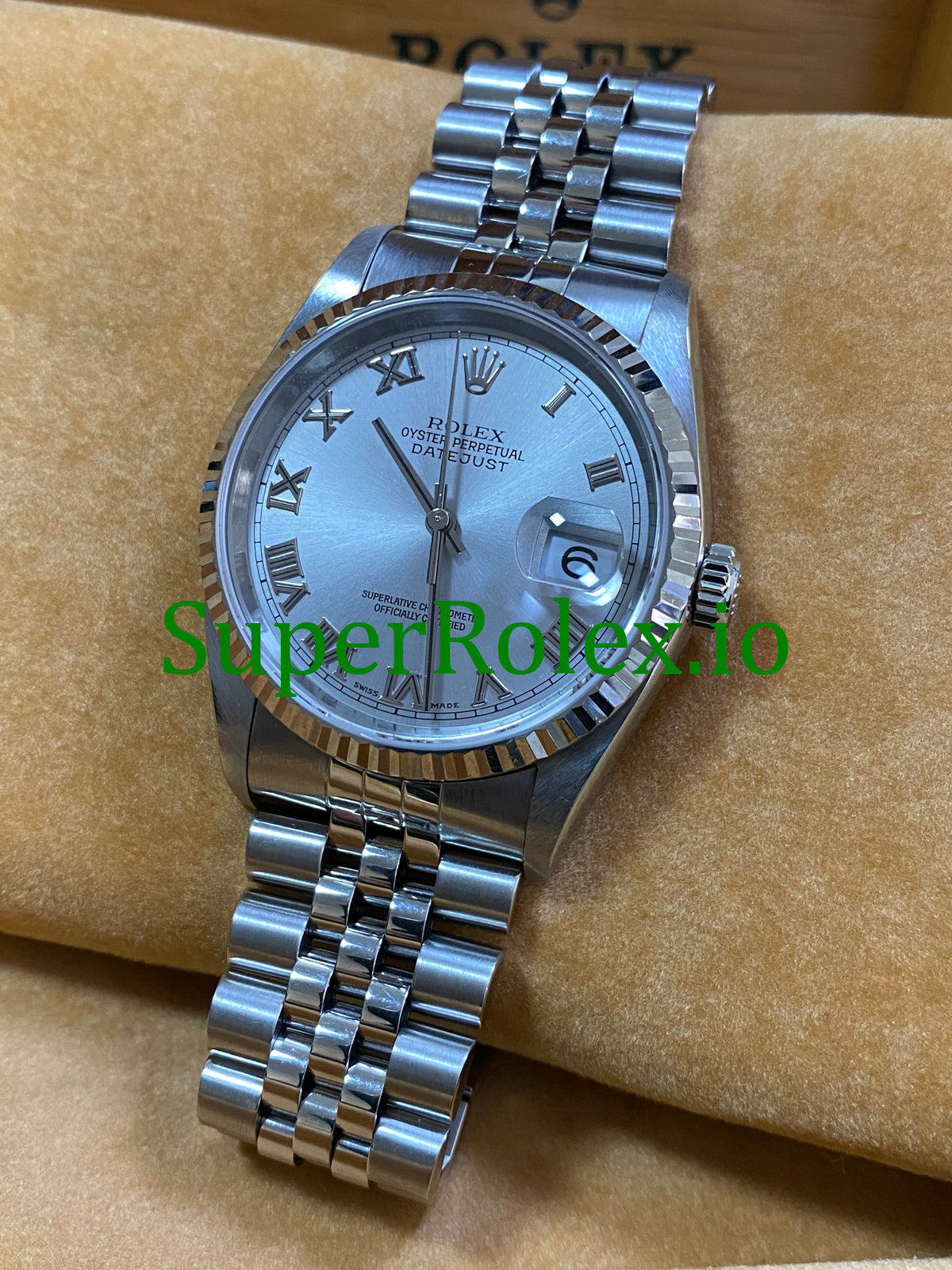 Rolex Datejust 36 Steel Rhodium Roman Dial Ref.16234