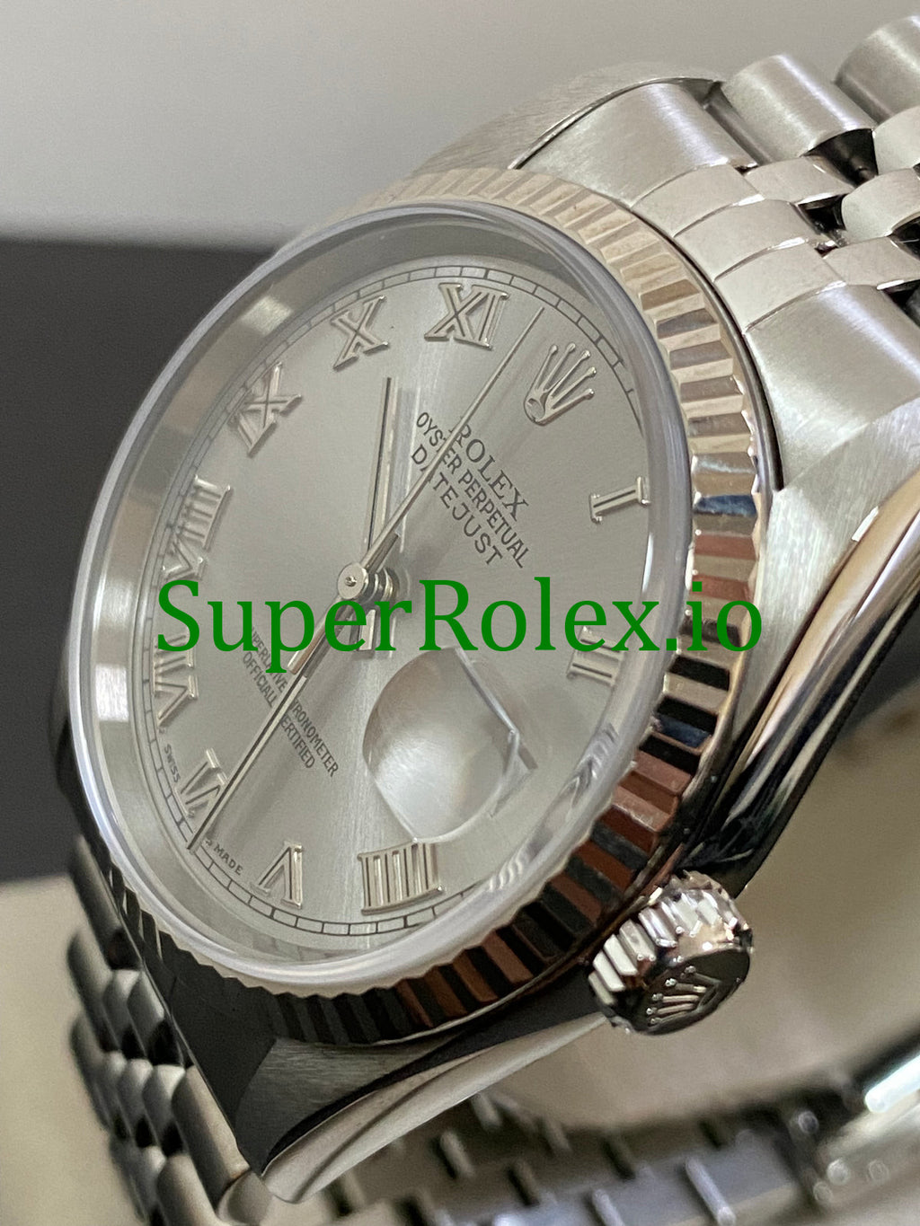 Rolex Datejust 36 Steel Rhodium Roman Dial Ref.16234