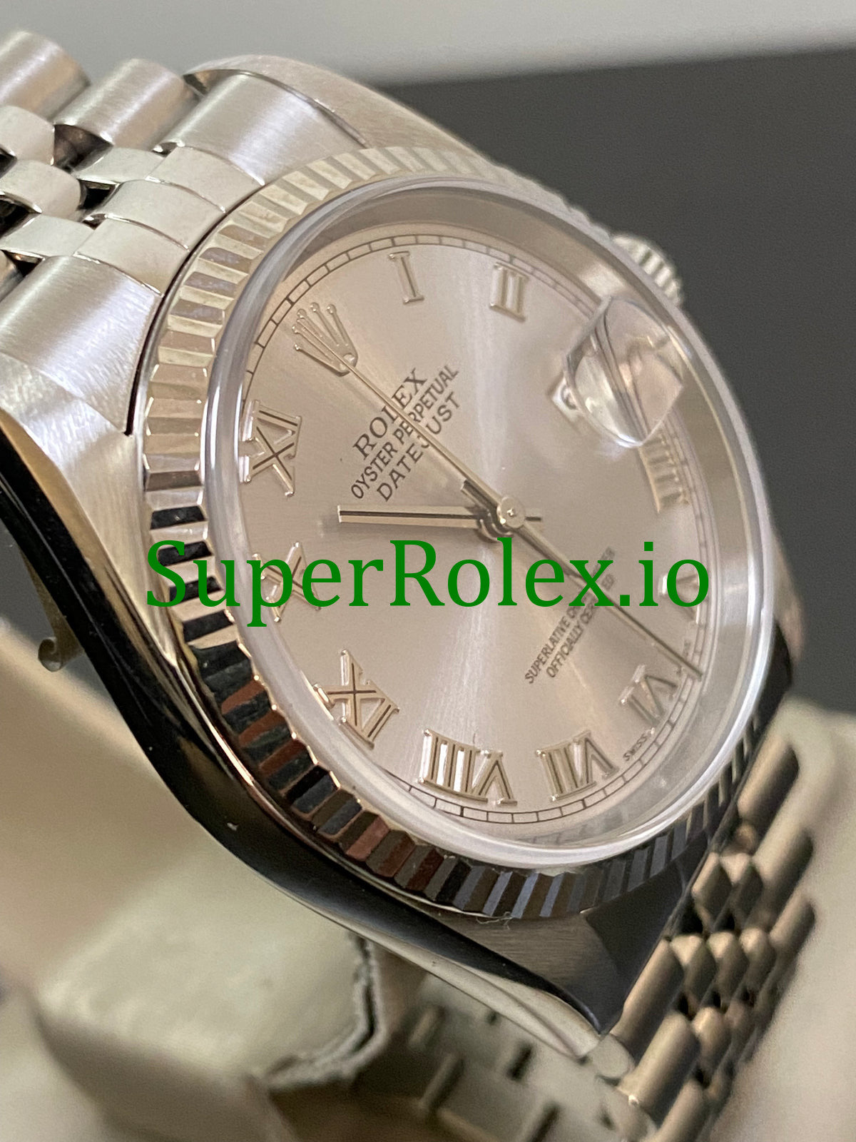 Rolex Datejust 36 Steel Rhodium Roman Dial Ref.16234