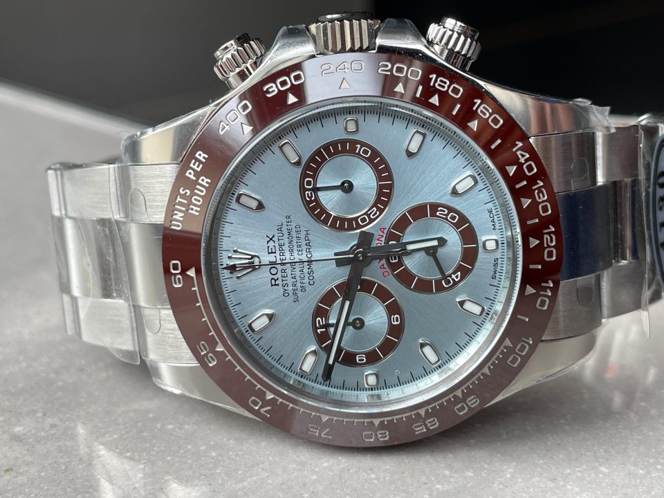 Clean Factory 1:1 Rolex Daytona 116506 50th Anniversary Best Edition Ice Blue Dial Lume Markers SA4130 V2