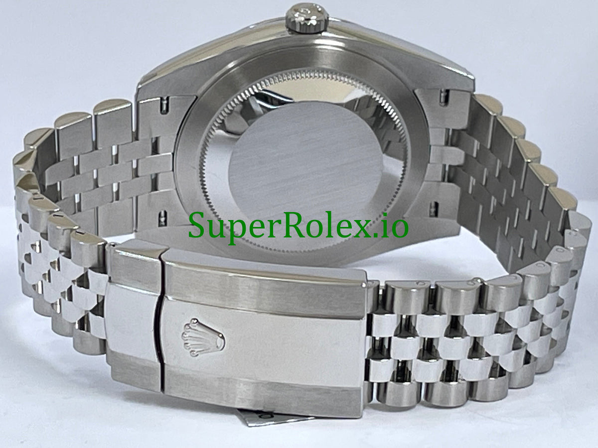 Rolex Datejust 41 Steel Slate Green Roman Ref.126300