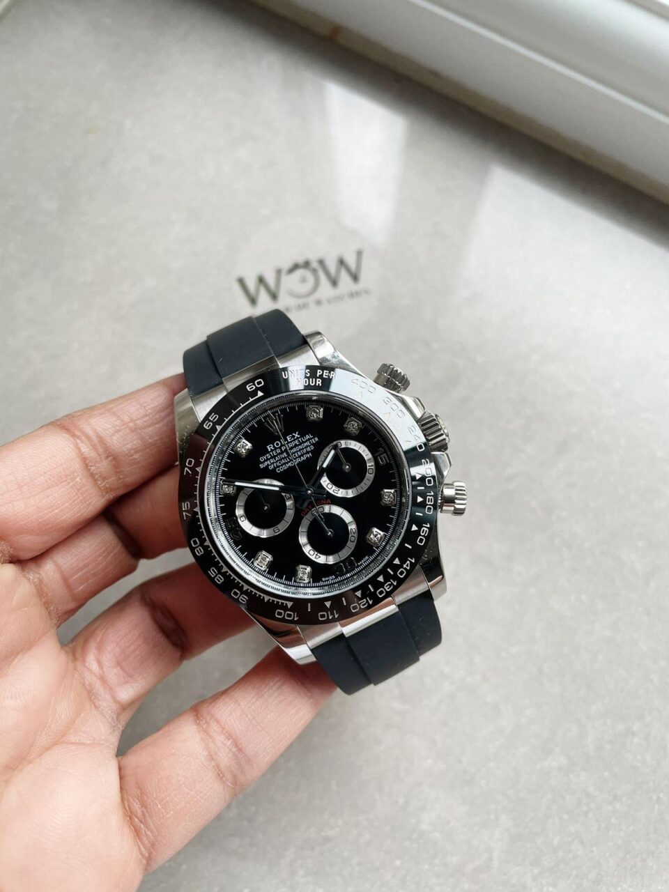 BTF factory 1:1 Rolex Daytona SS116500LN Best Black Dial Diamond Markers A4130