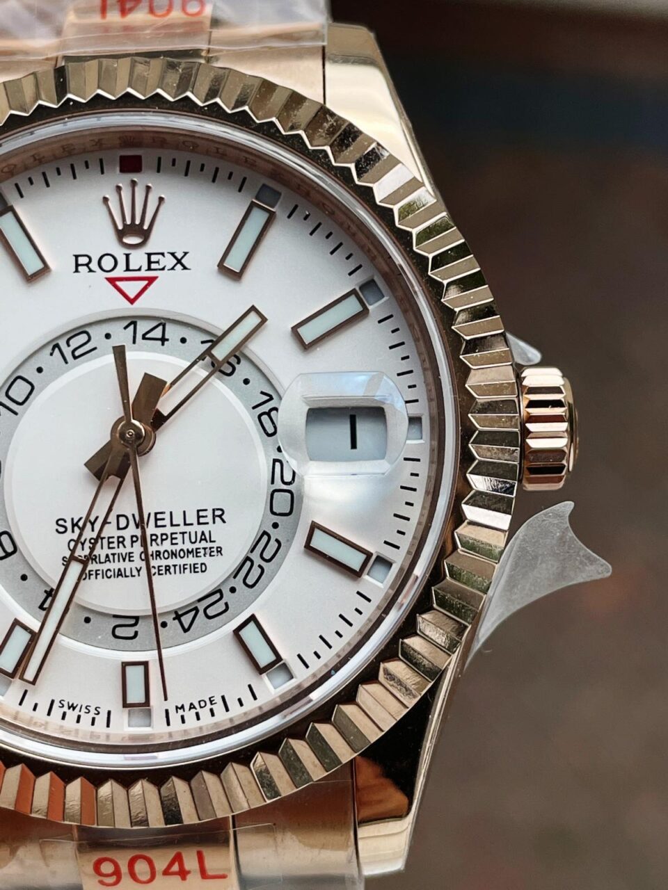 Noob FACTORY 1:1 Rolex Sky-Dweller 326934 SS Best Edition White Dial A23J