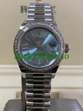 Rolex Platinum Lady-Datejust 28 Ice Blue Diamond Dial Ref.279136RBR