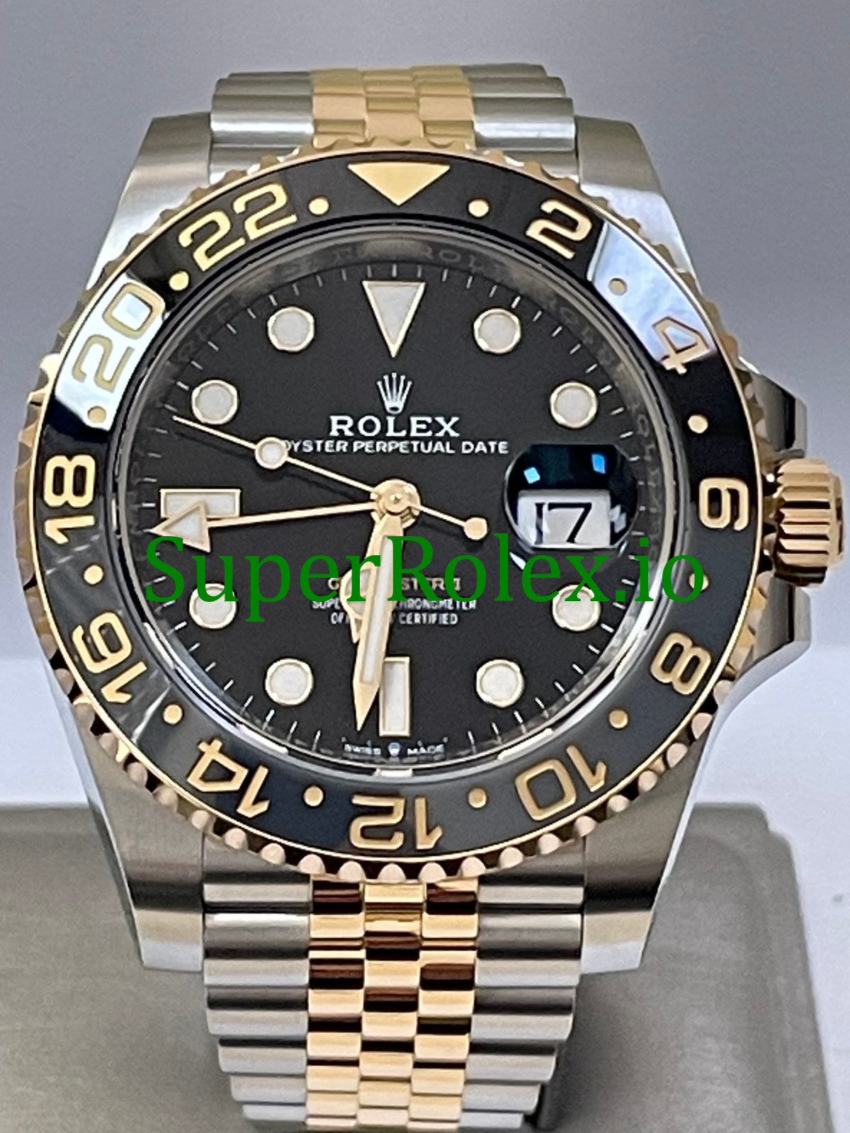 Rolex GMT-Master II 40mm Yellow Gold Ref.126713GRNR - Black Dial