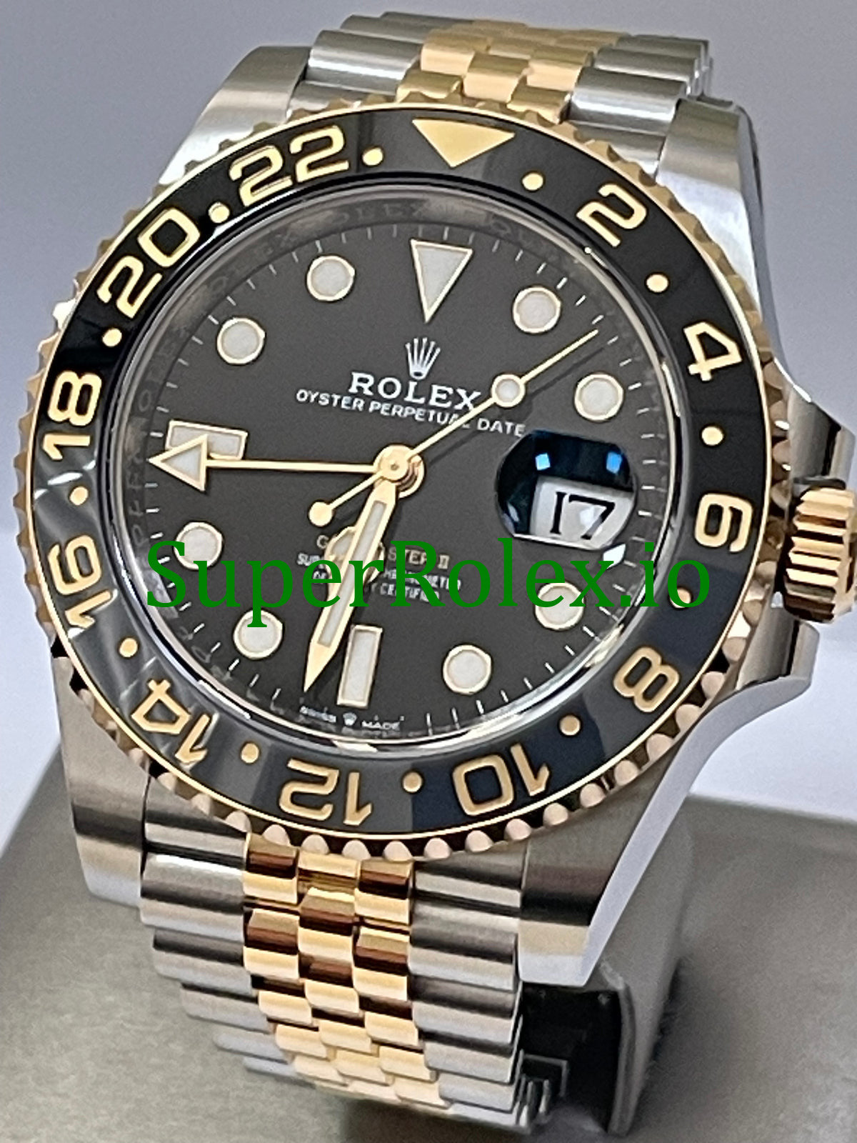 Rolex GMT-Master II 40mm Yellow Gold Ref.126713GRNR - Black Dial