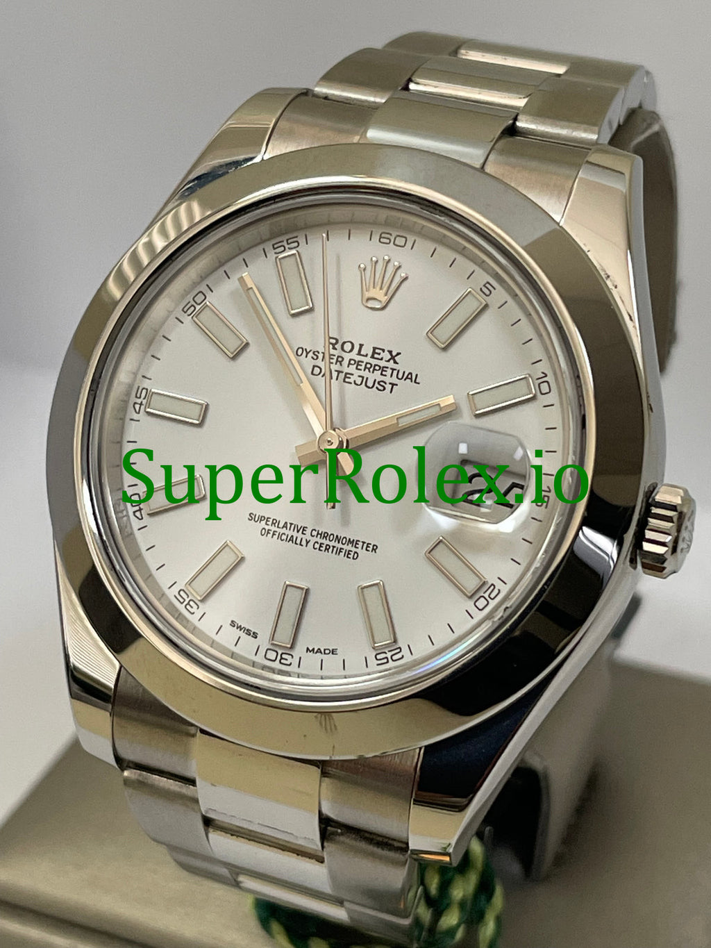 Rolex Datejust II 41 Steel White Index Dial Ref.116300