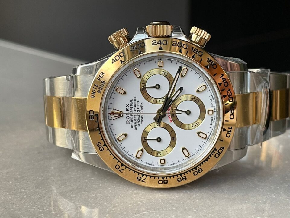 BTF factory 1:1 Rolex Daytona 116523 SS 904L & Yellow Gold White Dial A4130