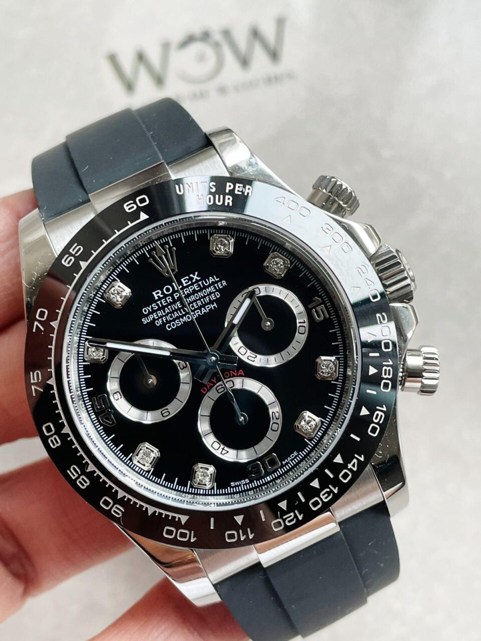 BTF factory 1:1 Rolex Daytona SS116500LN Best Black Dial Diamond Markers A4130