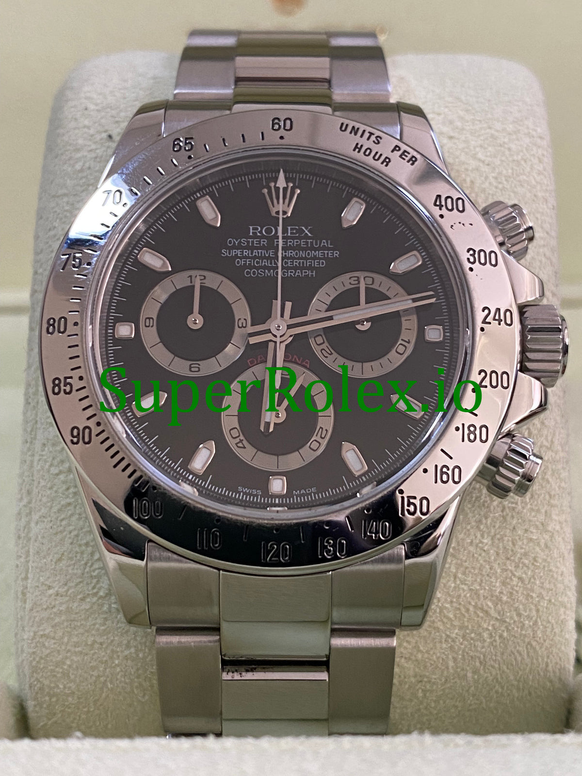 Rolex Cosmograph Daytona 40 Steel Black Index Dial Ref.116520