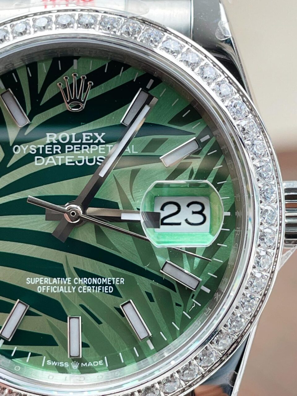 GMF Factory 1:1 Rolex DateJust 36 SS 126284 Diamonds Bezel Best Edition New Green Dial A2824