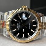 Rolex DateJust 41 126333 904L SS/YG GMF V2 1:1 Best Edition Black Dial On Jubilee Bracelet with Tungsten steel VR3235