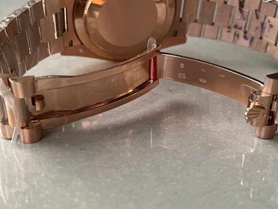 GMF Factory 1:1 Rolex Day-Date 40mm 228235 904L RG Fluted Bezel Rose Gold Dial