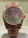 Rolex Day-Date 36MM Everose Gold Tahitian Mother of Pearl Roman Dial Ref.118235