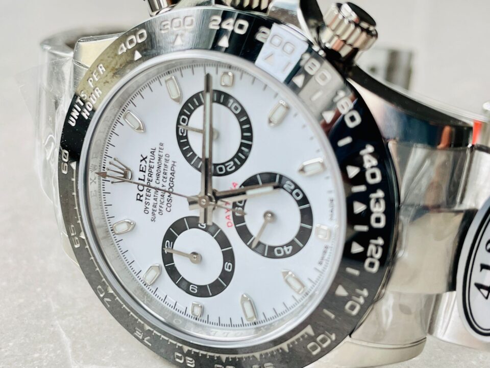 CLEAN FACTORY 1:1 Rolex Daytona 116500 PANDA Best Edition CF 904L SS Case and Bracelet White Dial