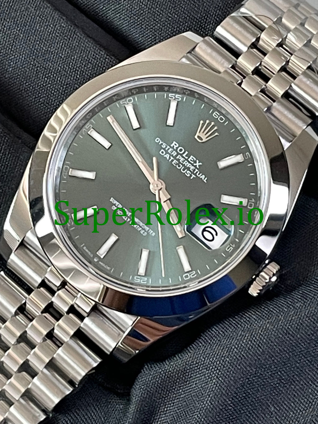 Rolex Datejust 41 Steel Mint Green Dial Ref.126300