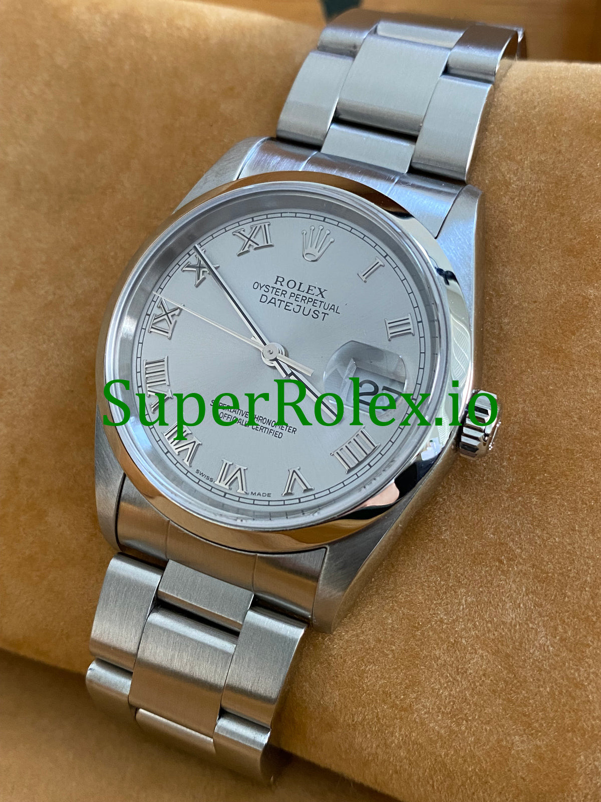 Rolex Datejust 36 Steel Silver Roman Dial Ref.16200