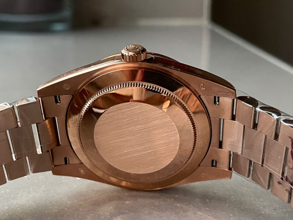 GMF Factory 1:1 Rolex Day-Date 40mm 228235 904L RG Fluted Bezel Rose Gold Dial