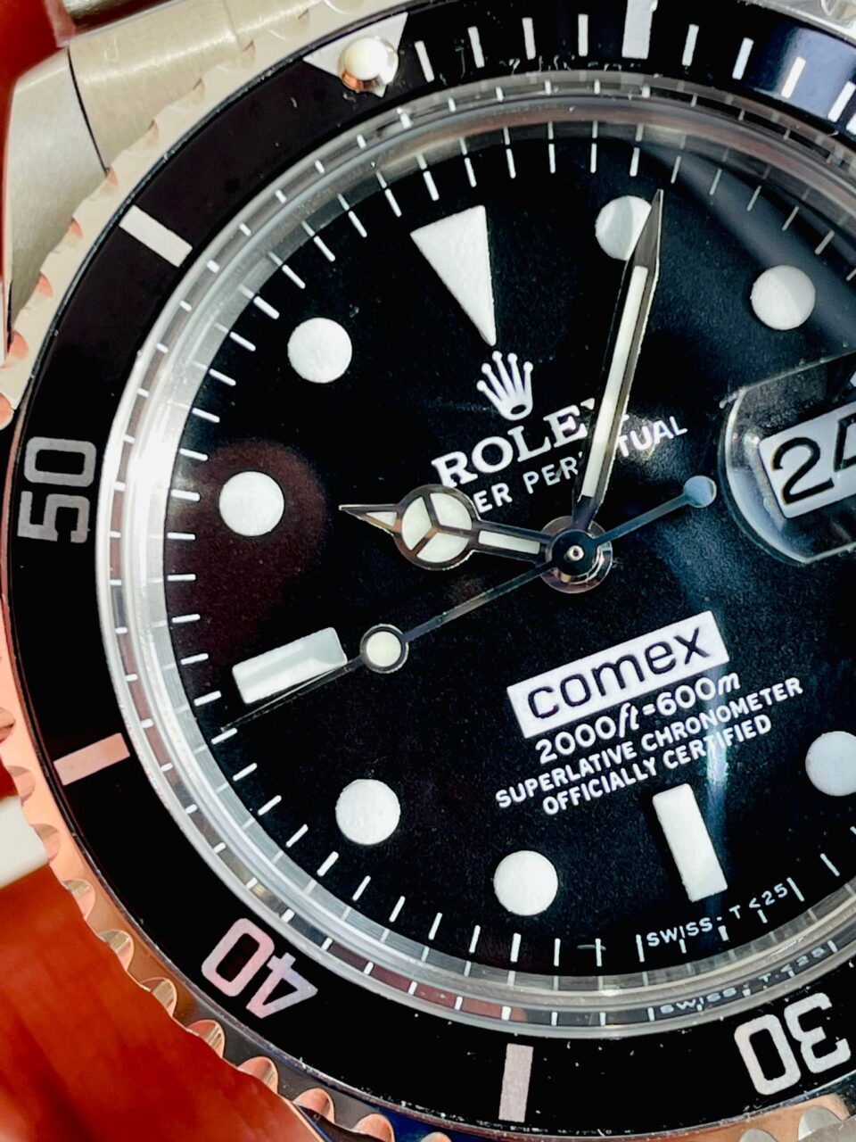 Vintage Rolex JK Factory COMEX Submariner RARE 2836 Movement black dial black bezel