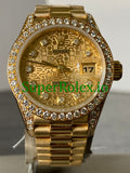 Rolex Lady-Datejust Yellow Gold Diamond Dial Ref.69158