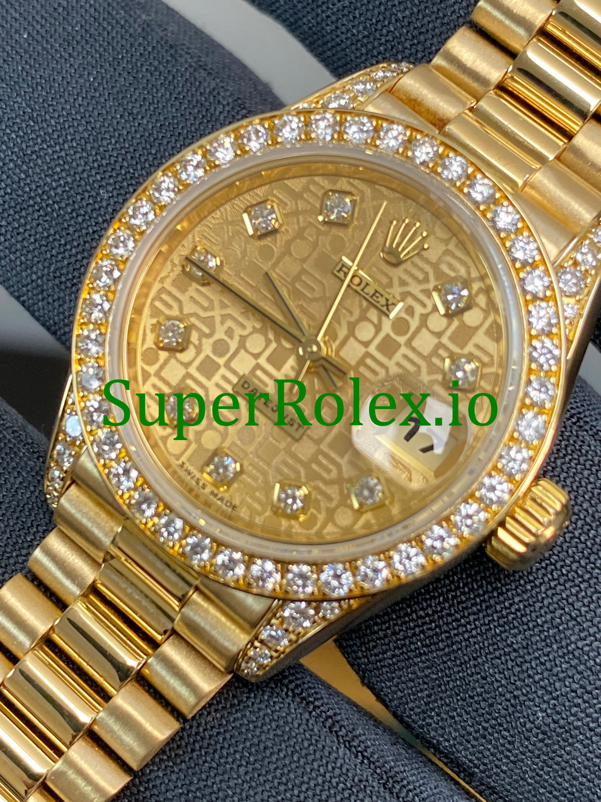 Rolex Lady-Datejust Yellow Gold Diamond Dial Ref.69158