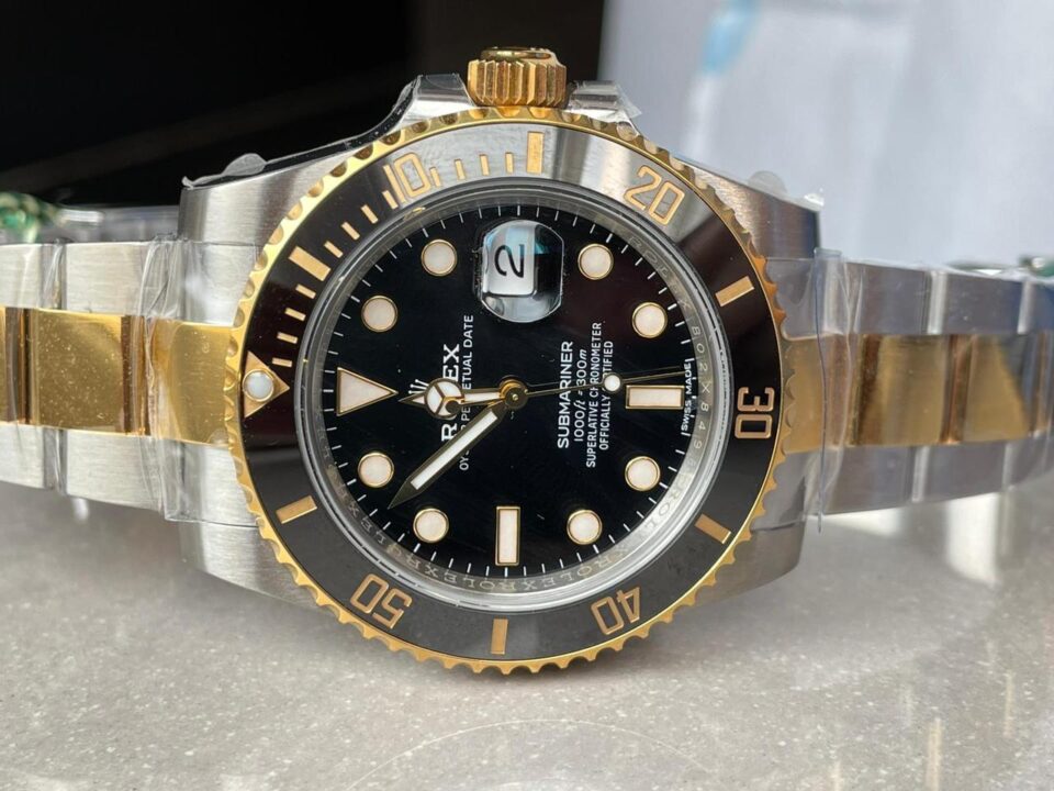 VSF FACTORY 1:1 Rolex Submariner 116613 LN SS/YG Best Edition Black Ceramic 904L Steel VS3135