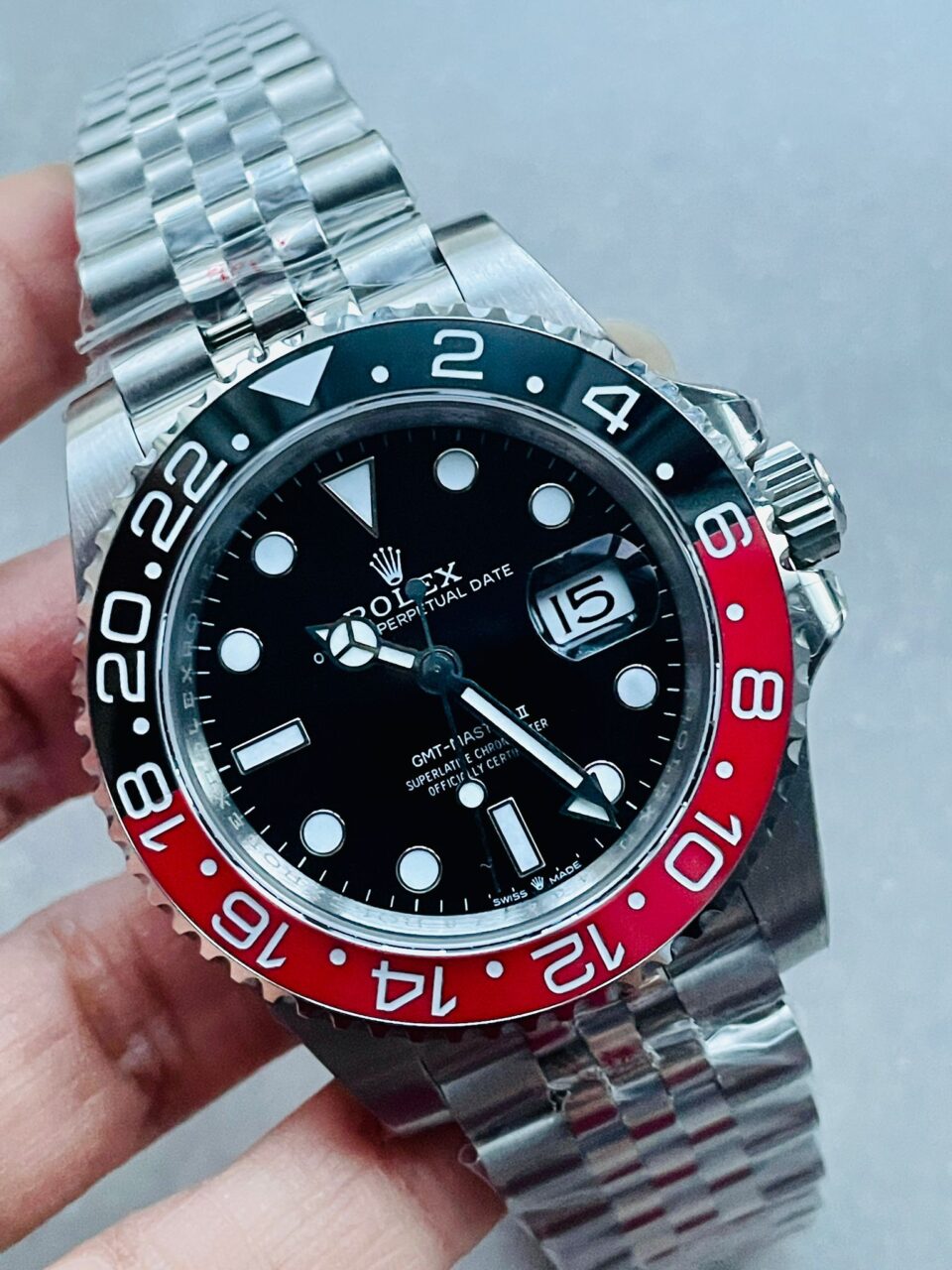 GMF Factory 1:1 Rolex GMT Master II 16710 V5 COLA 904L SS 1:1 RED BLACK Bezel Best Edition
